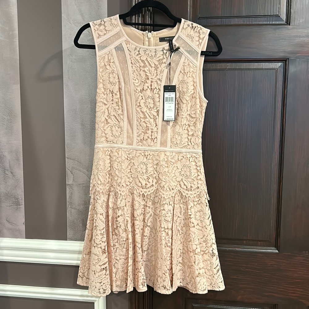 BCBG - “Veda” Dress in Bare Pink. Size 2. NWT